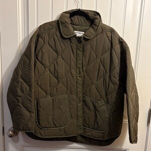 Old Navy Quilted Dark Green Jacket